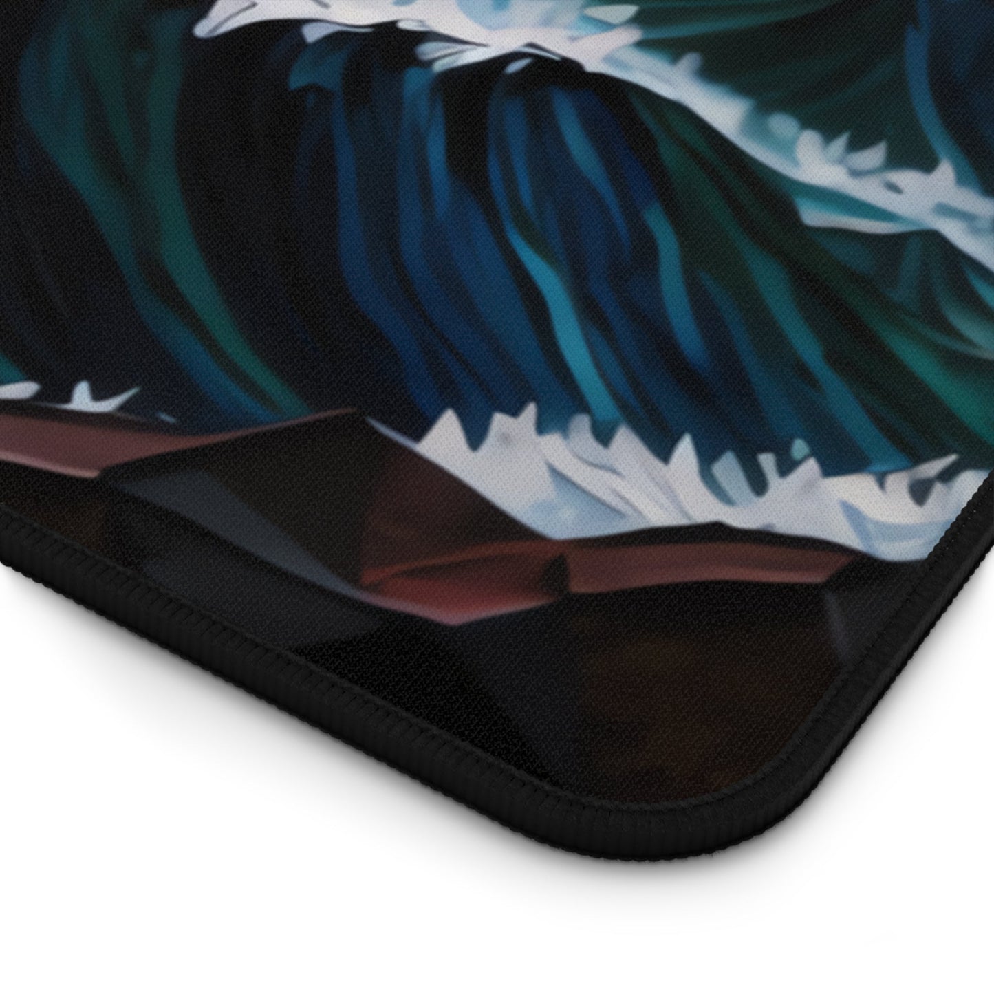 Close-up view of the front of the Sunset, Lighthouse, Ocean View xxl mouse pad