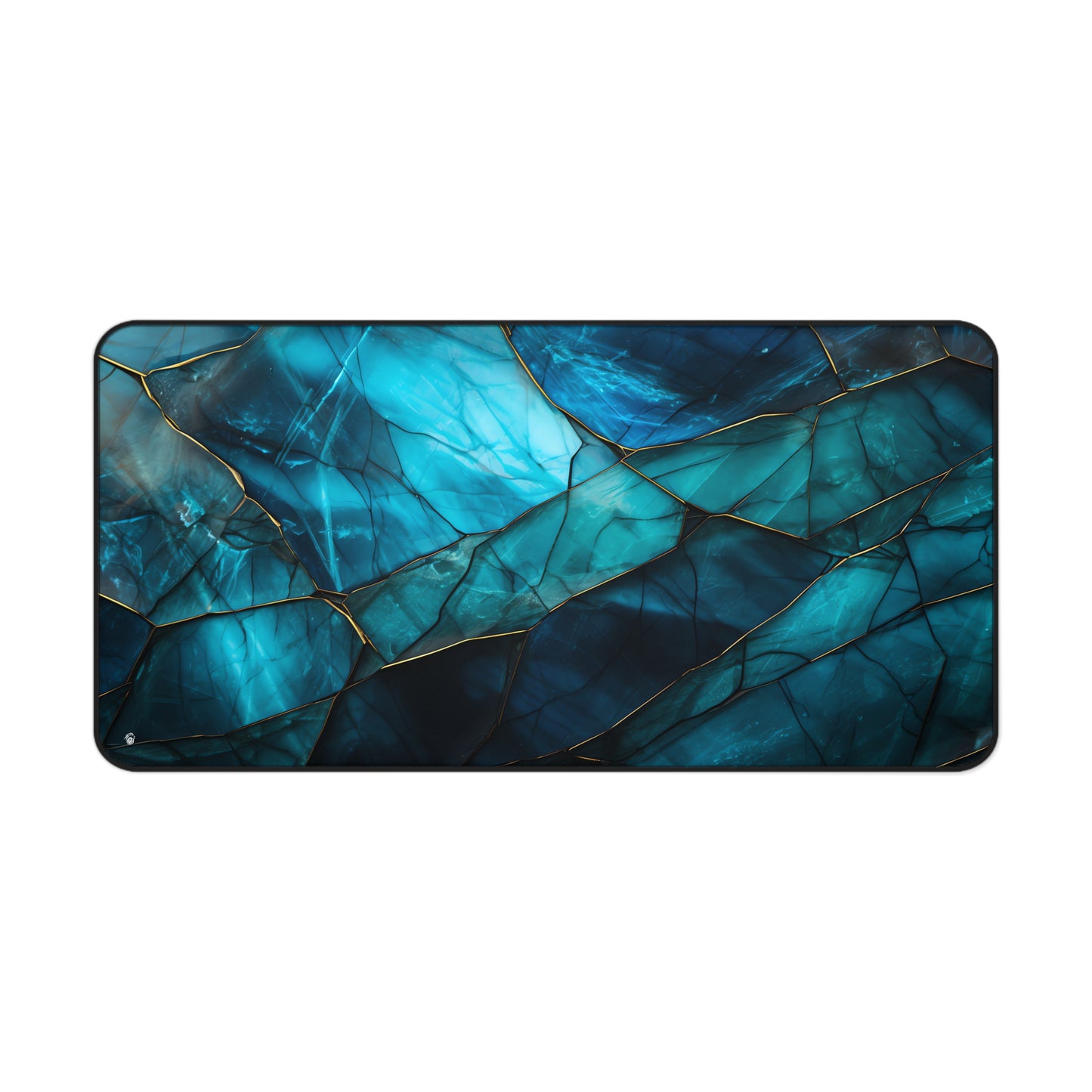 Turquoise Gemstone Geode Blue XXL Mouse Pad