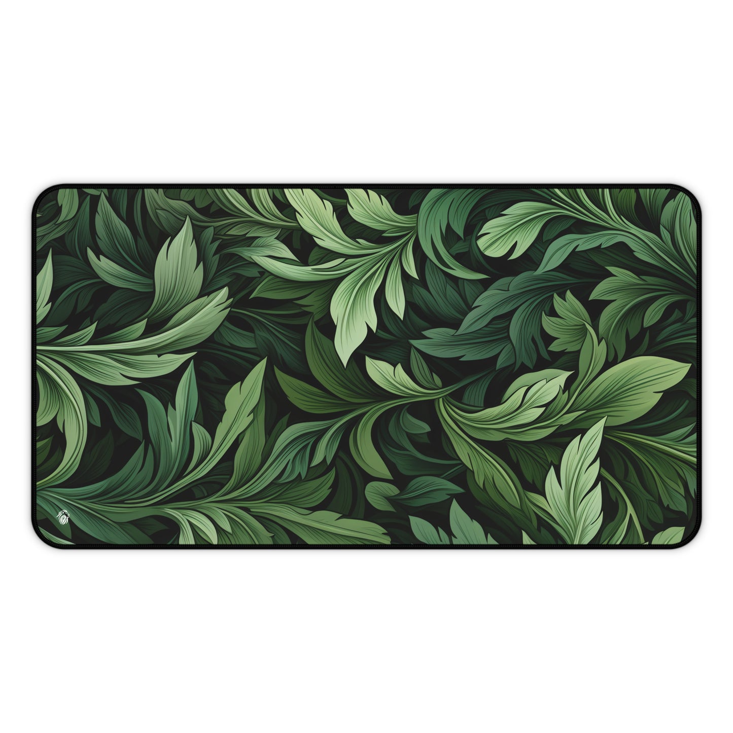 Vintage Leaves Green Floral XXL Mouse Pad