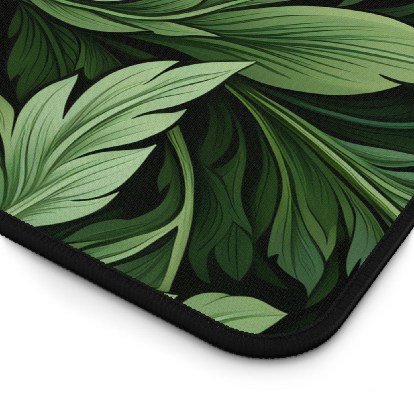 Vintage Leaves Green Floral XXL Mouse Pad