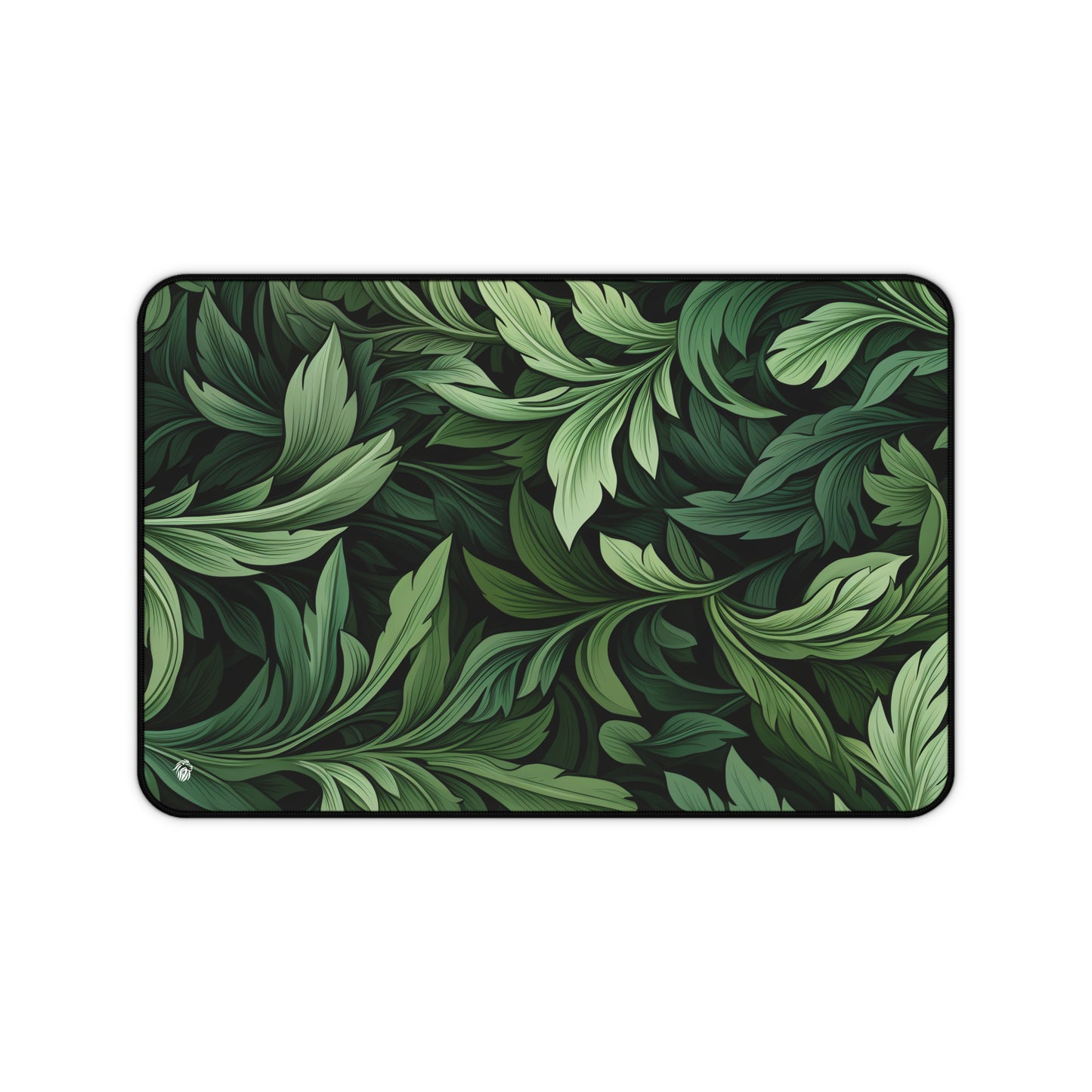 Vintage Leaves Green Floral XXL Mouse Pad