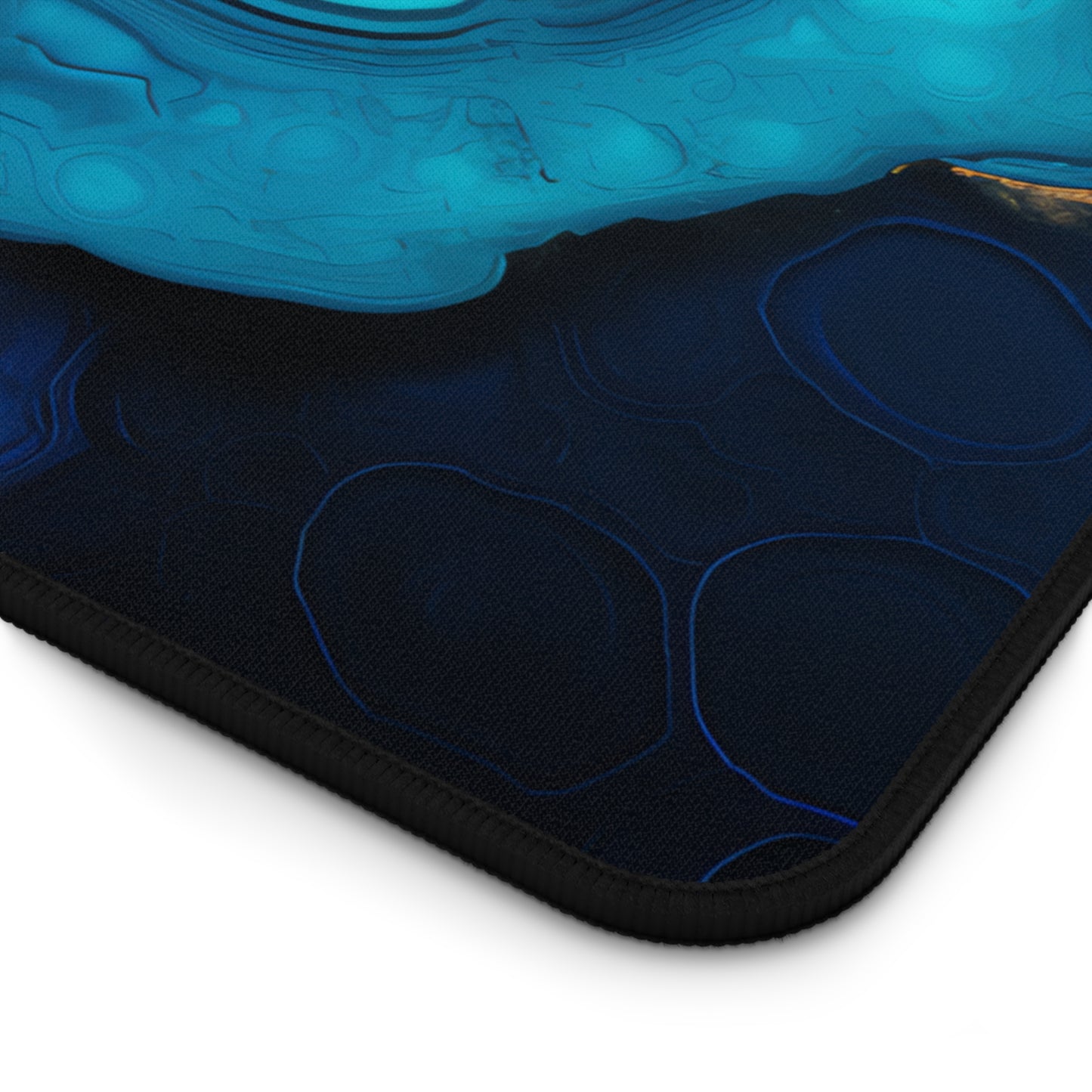 Turquoise Geode Blue XXL Mouse Pad