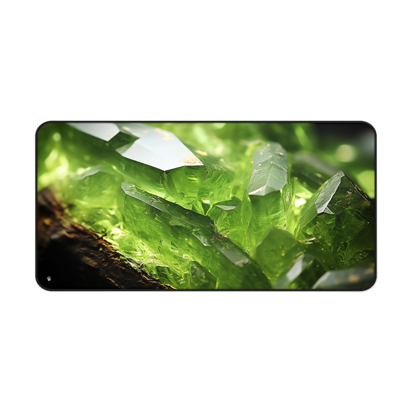 Peridot Geode Vibrant Green XXL Mouse Pad