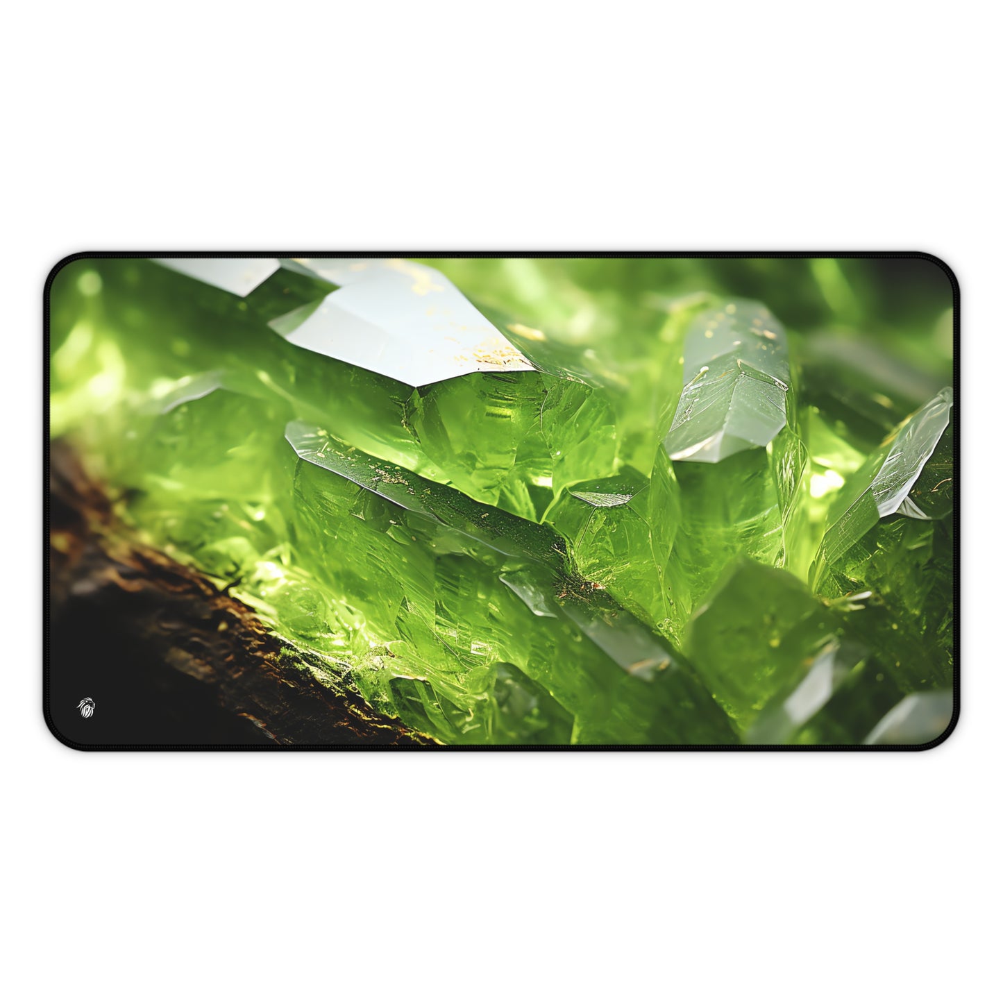 Peridot Geode Vibrant Green XXL Mouse Pad