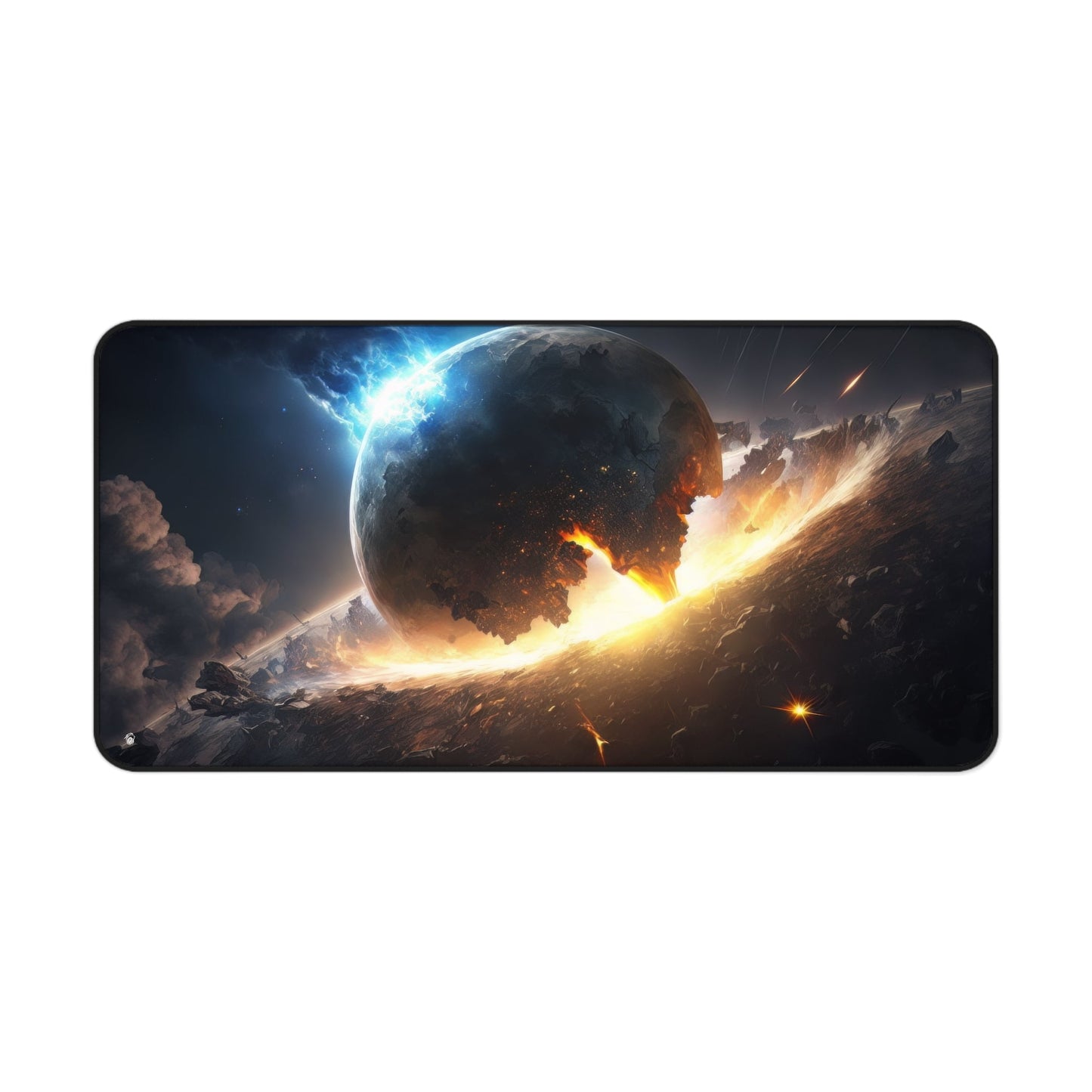 Close-up view of the front of the Cosmic Explosion, Starry Sky xxl mouse pad