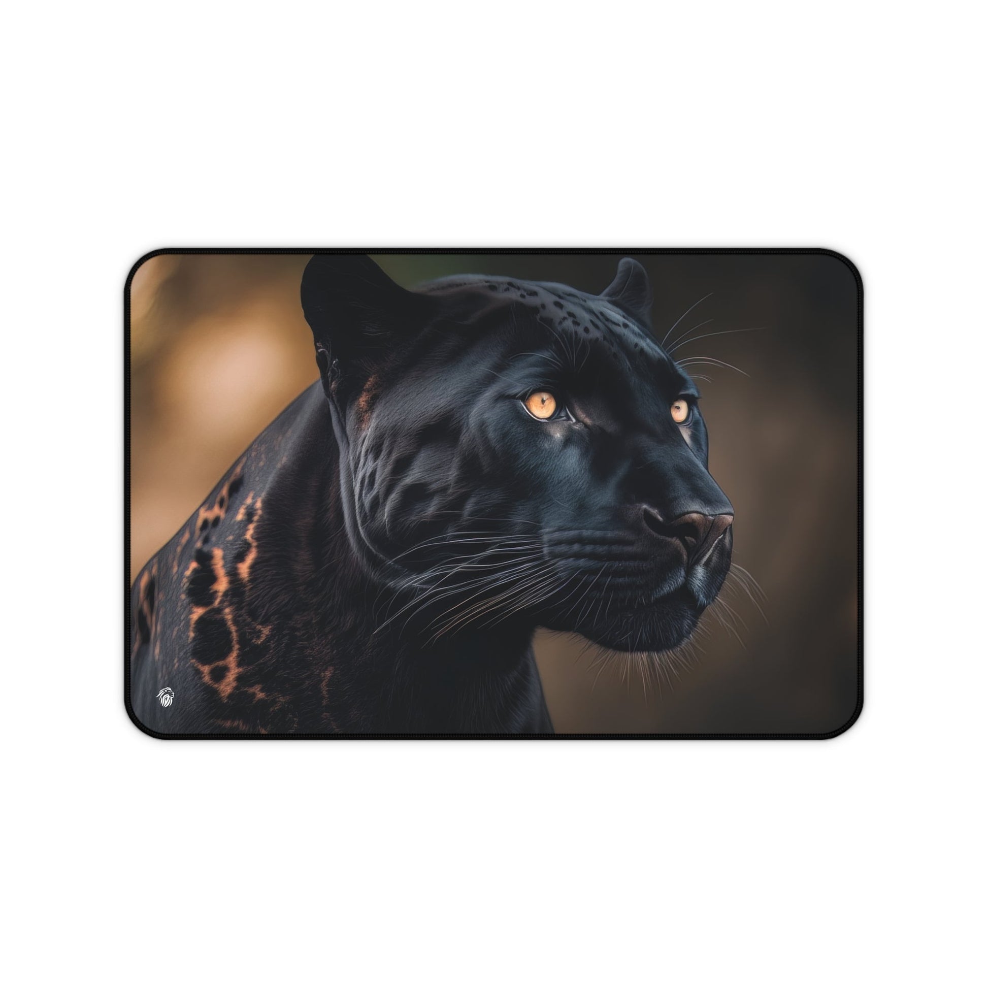 Majestic Black Panther Imagery xxl mouse pad of size 12 by 18 inches with a white background