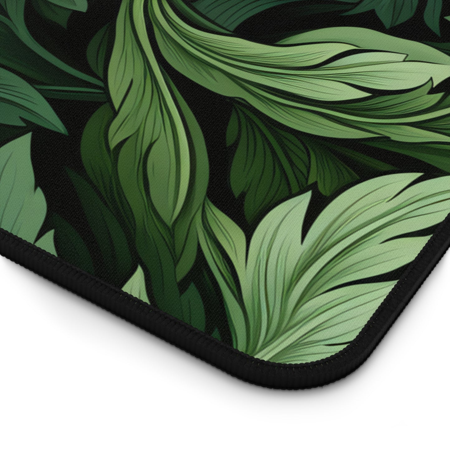 Vintage Leaves Green Floral XXL Mouse Pad