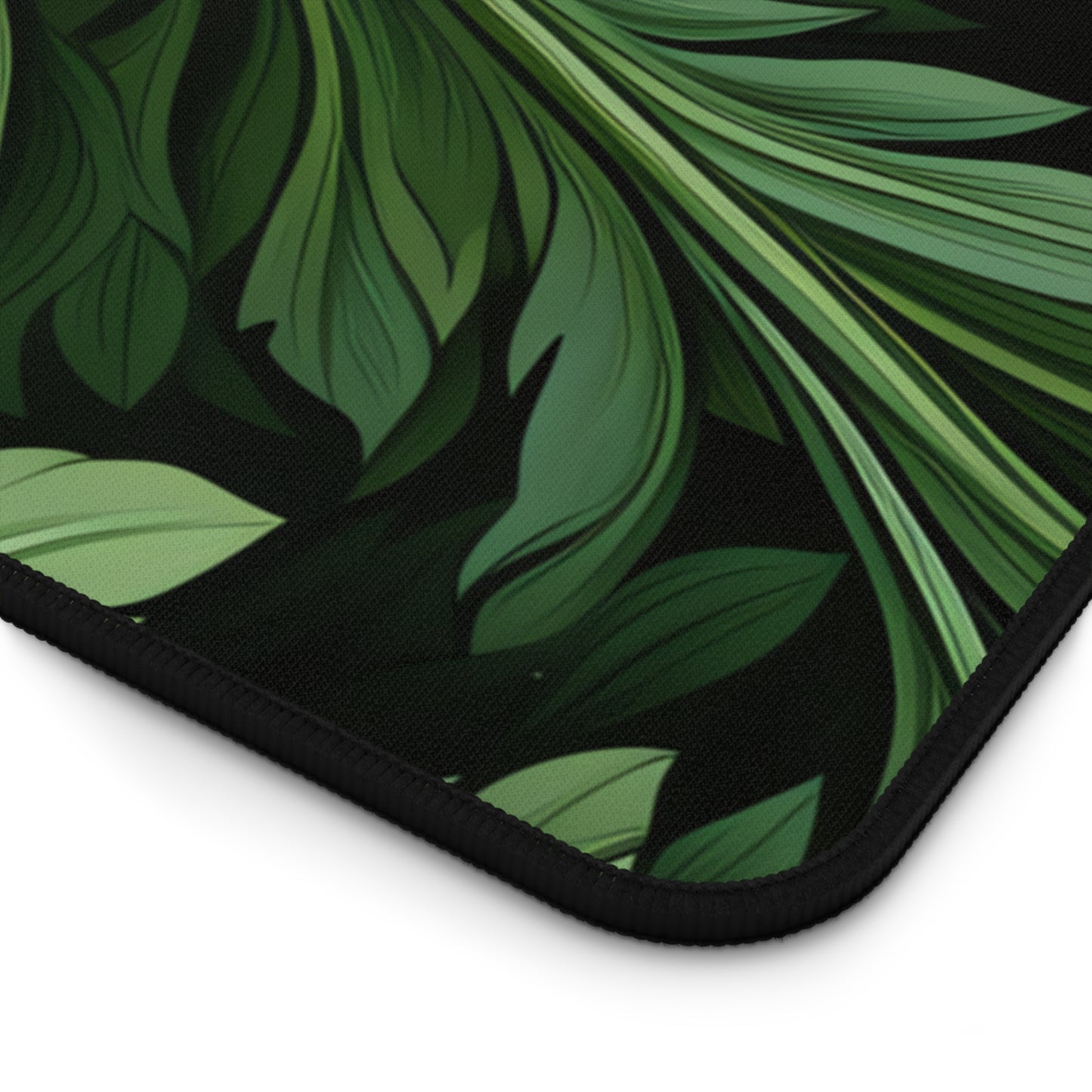 Vintage Leaves Green Floral XXL Mouse Pad