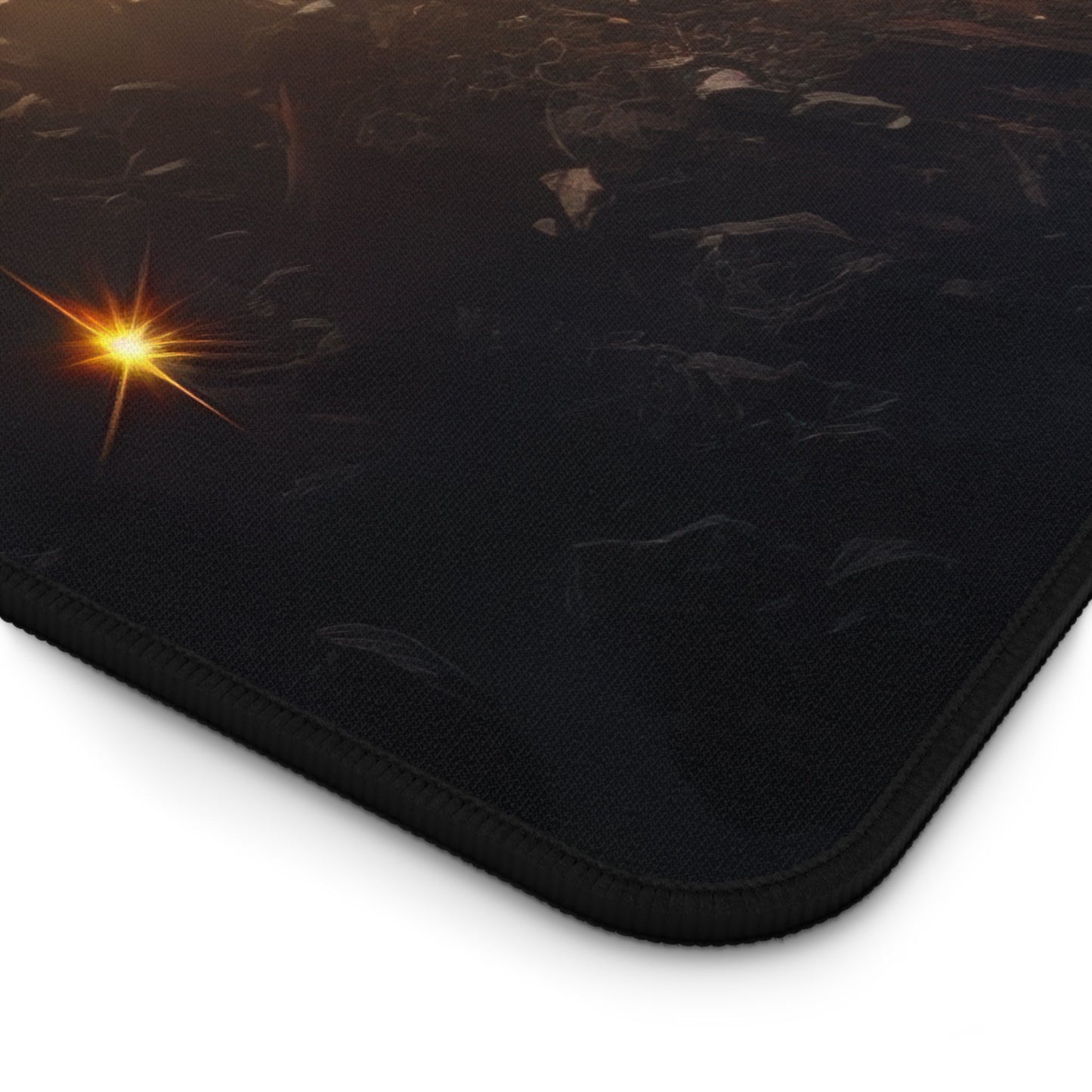 Cosmic Explosion, Starry Sky xxl mouse pad of size 15 by 31 inches with a white background