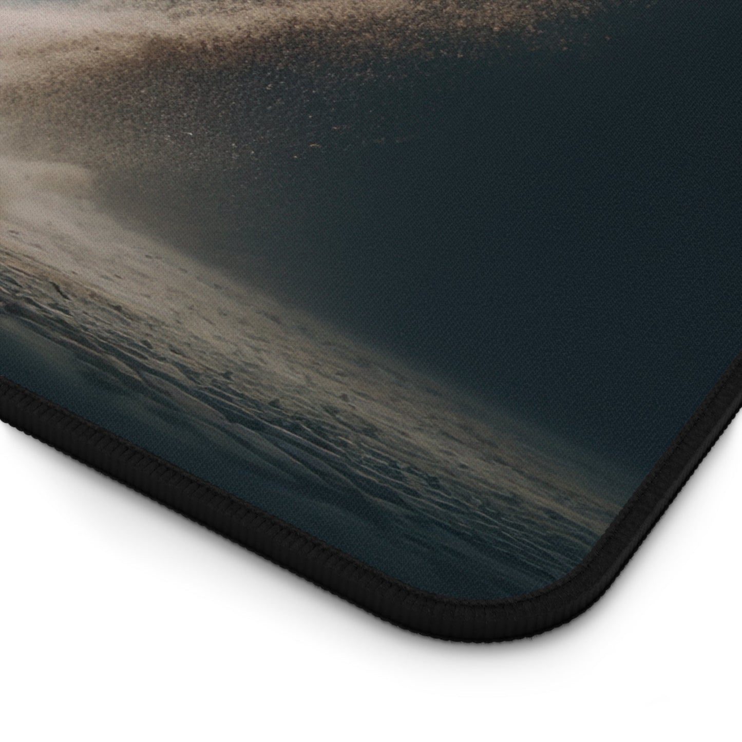 Close-up view of the front of the Vibrant, Dynamic Bull Illustration xxl mouse pad