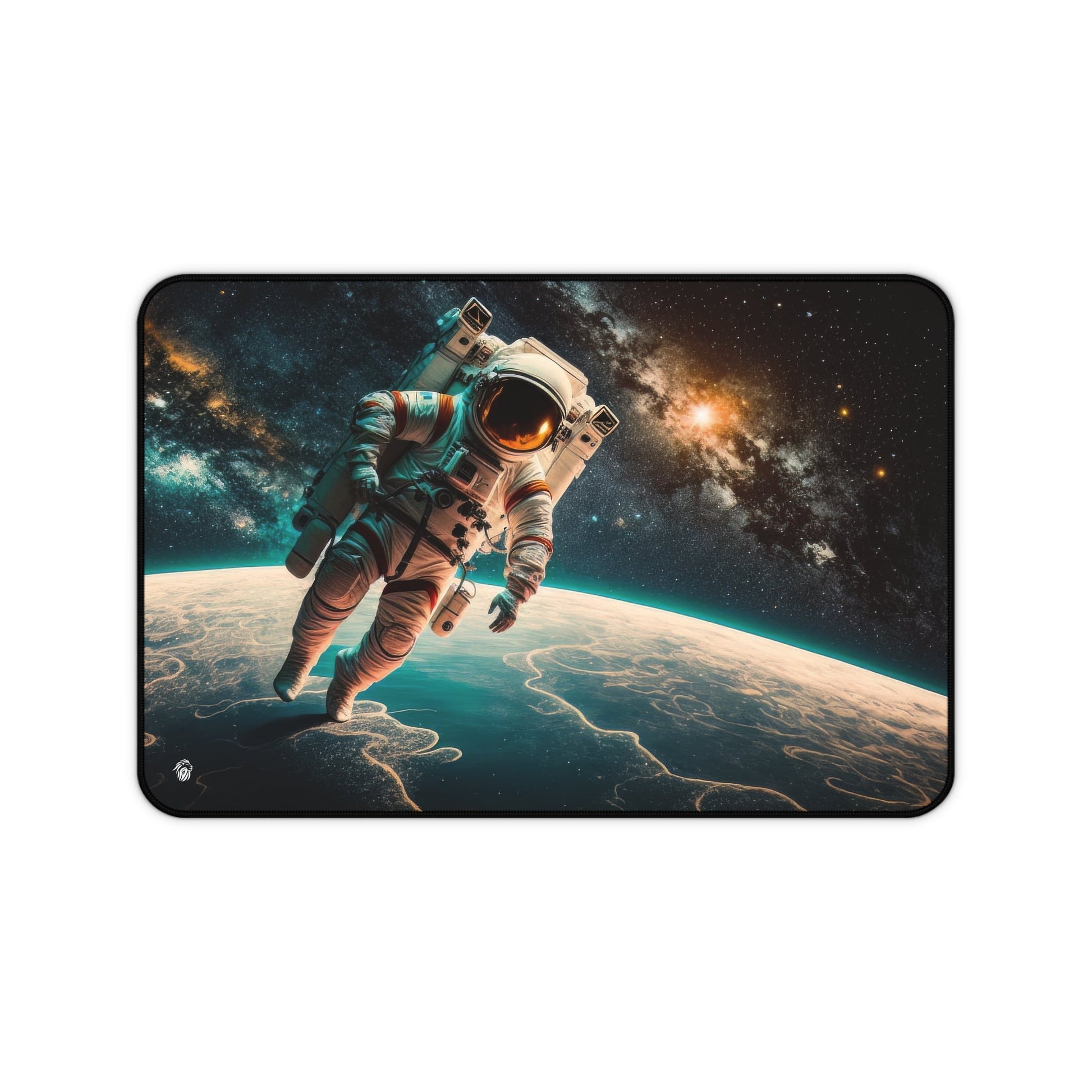 Astronaut in Space xxl mouse pad of size 12 by 18 inches with a white background