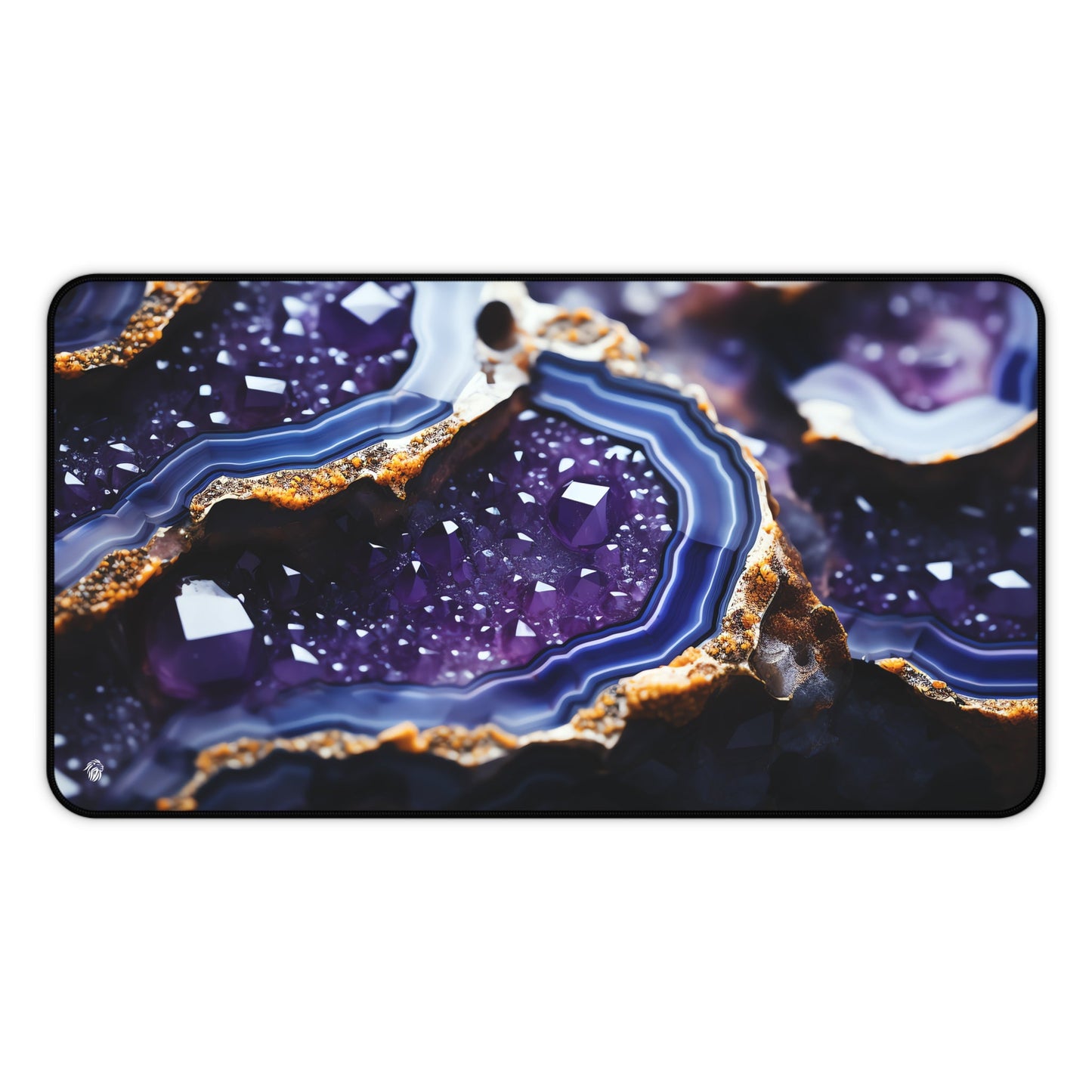 Vibrant Amethyst Patterns xxl mouse pad of size 12 by 22 inches with a white background