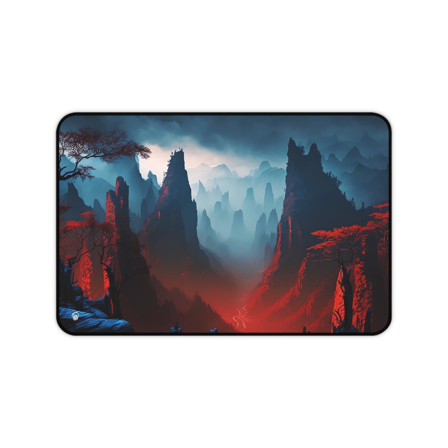 Majestic Mountainous Scenery xxl mouse pad of size 12 by 18 inches with a white background